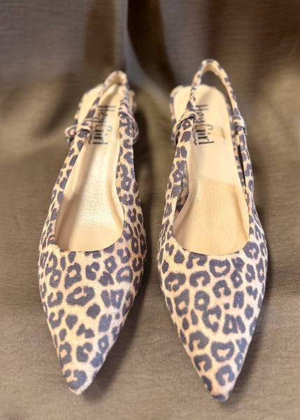 Corky's Kit N Caboodle Leopard Kitten heel