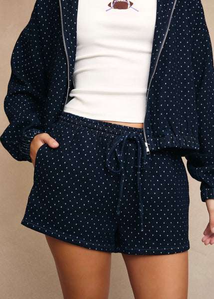 Give Grace Polka Dot Denim 2 Pc Set