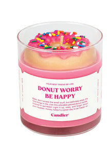 Candier Candles "Donut Worry Be Happy"