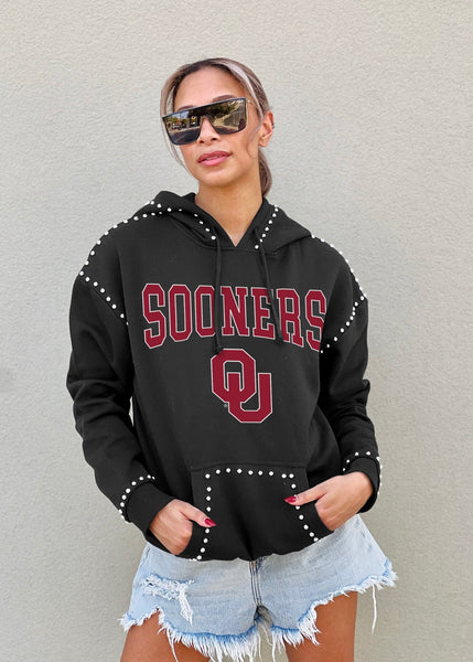 Oklahoma Sooners "Belle Of The Ball" Studded Hoodie