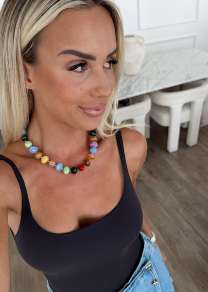 The Jena Multi Beaded Necklace