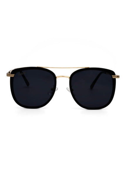 Ivy Black Oversized Square Sunglasses