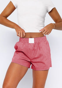 So Silly Red Stripe Boxer Shorts