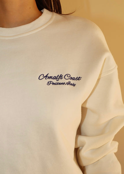 Italy-Amalfi Coast White Sweatshirt