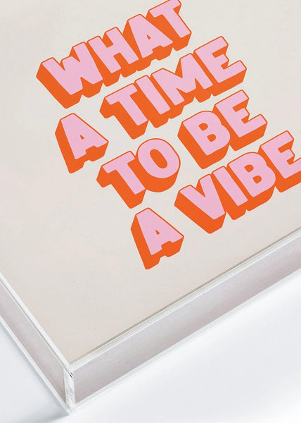 Deny Designs:  Time To Be A Vibe Acrylic Tray - Small