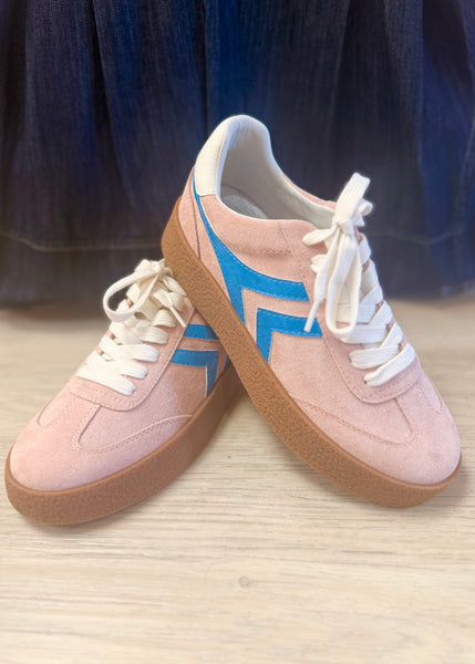 Nova Pink/Blue Suede Sneaker