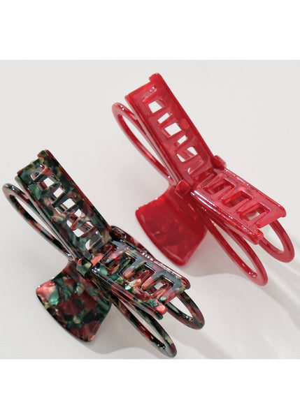 Remi Wide Bow Claw Clip - Multi
