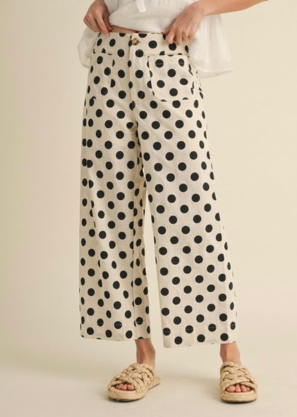 Perfect In Polka Dots Wide Leg Pants