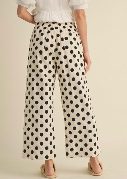 Perfect In Polka Dots Wide Leg Pants