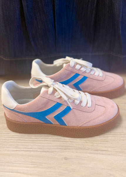 Nova Pink/Blue Suede Sneaker