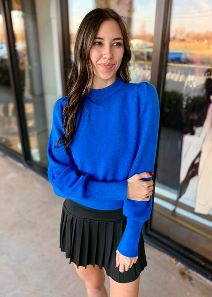 It's A Priority Royal Blue Crewneck Sweater