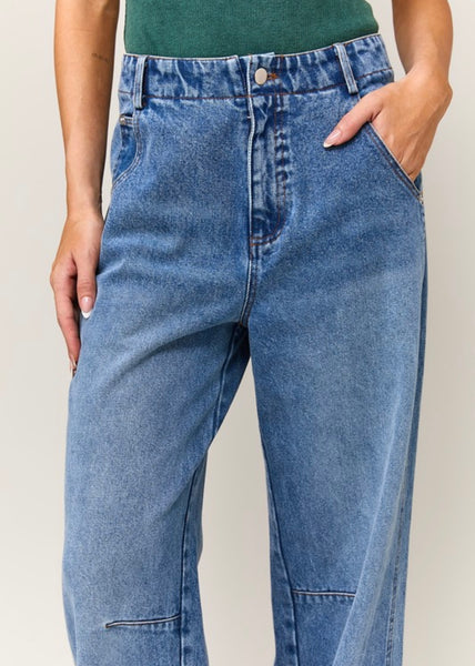 Good Fun Pocket Detail Denim Pants