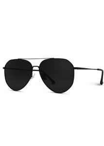 Ramsey Black Aviator Sunglasses-Polarized