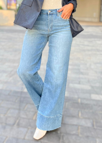 Olivia Wide Leg Medium Wash Denim