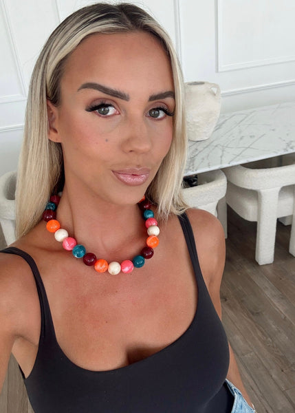 The Cameron Chunky Beaded Necklace