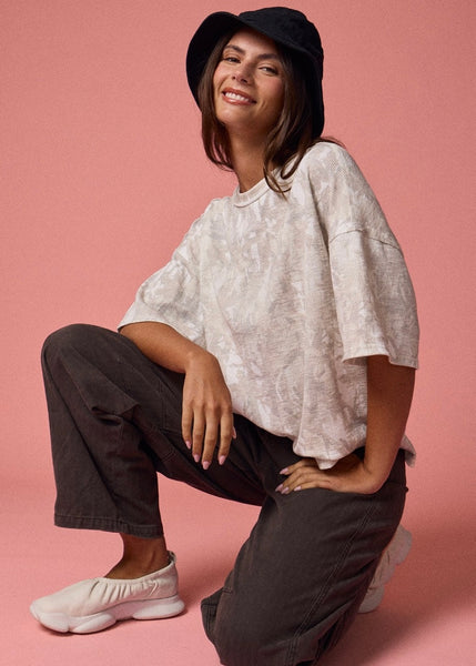 All I Can Think About Camo Ribbed Tee