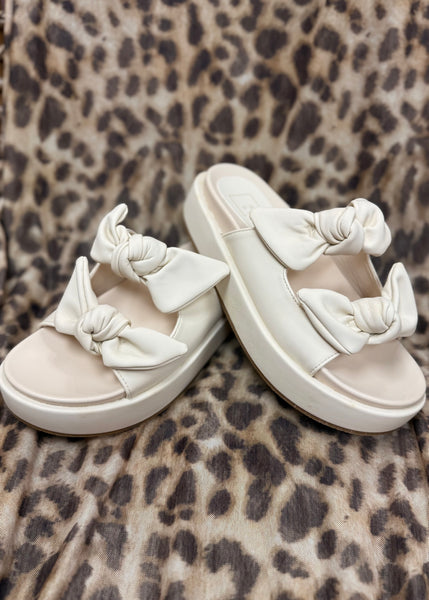 Kiki Bone Bow Platform Sandal