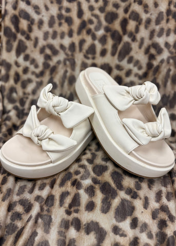 Kiki Bone Bow Platform Sandal