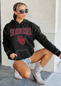 Oklahoma Sooners "Belle Of The Ball" Studded Hoodie