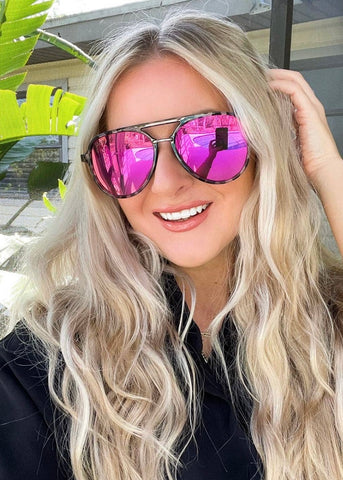 Earhart Hot Pink Polarized Sunglasses