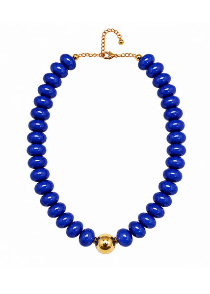Game Day Candy Beaded Necklaces: Royal Blue