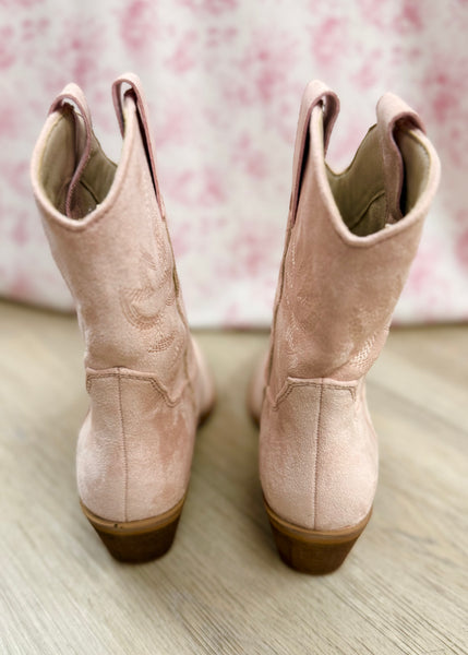 Claire Pink Cowgirl Short Boot