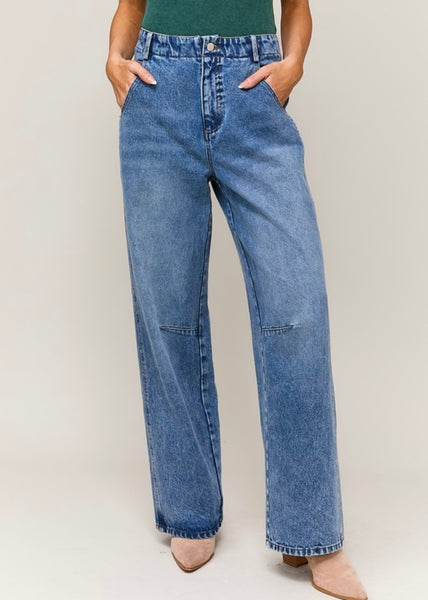 Good Fun Pocket Detail Denim Pants