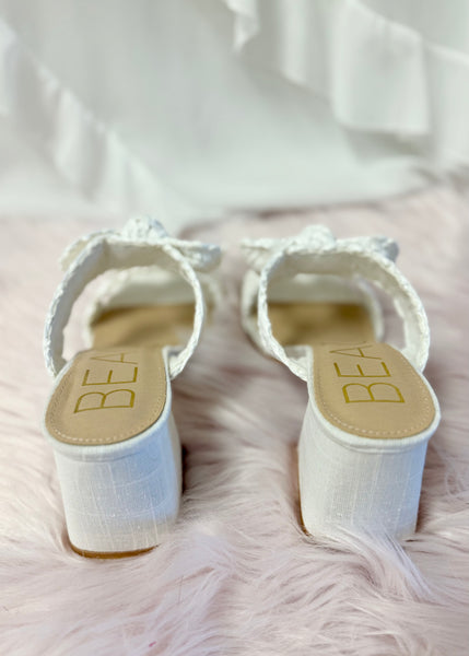 Beach by Matisse Folly White Bow Heel