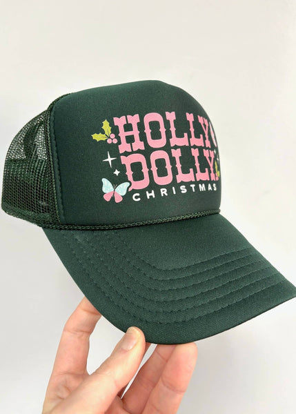 "Holly Dolly Christmas" Trucker Hat