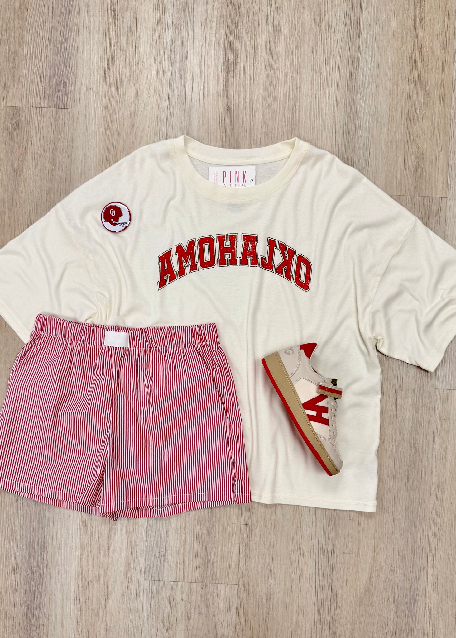 Mirror Effect "Oklahoma" Cream Tee