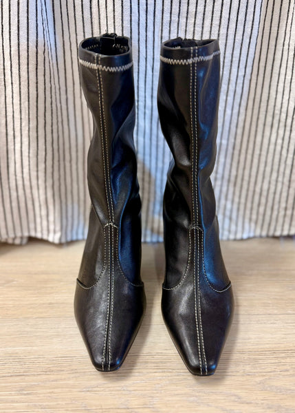 Matisse Clara Black Leather Bootie