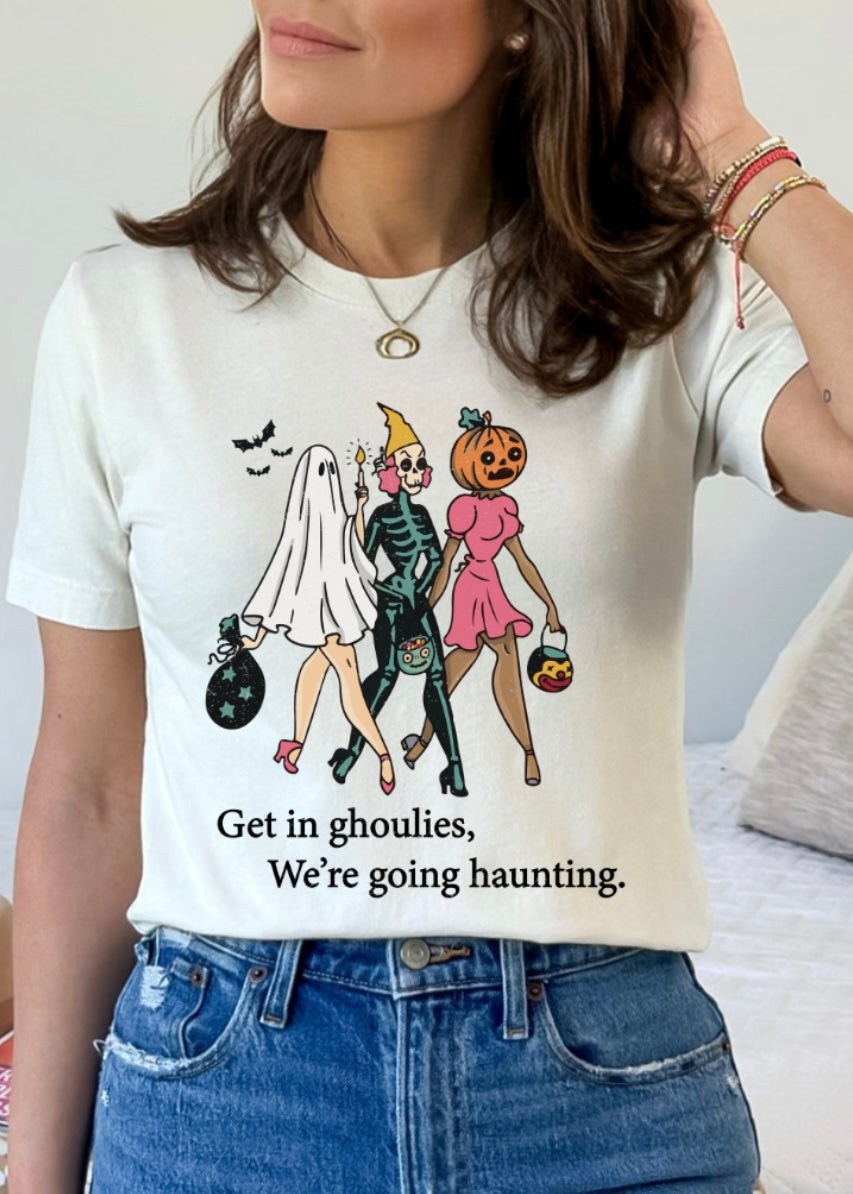 "Get In Ghoulies" Halloween Graphic Tee