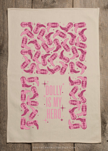 "Dolly Is My Hero" Kitchen Towel