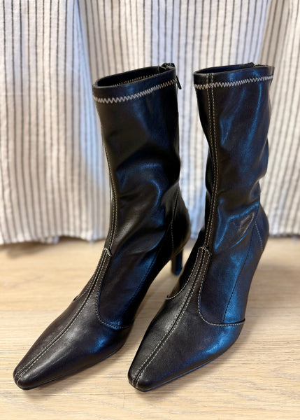 Matisse Clara Black Leather Bootie