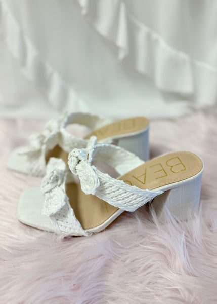 Beach by Matisse Folly White Bow Heel