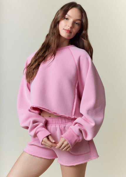 Catching A Vibe Pink Casual Shorts