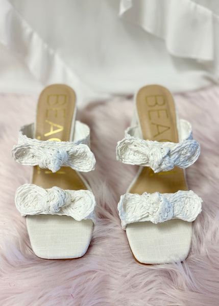 Beach by Matisse Folly White Bow Heel