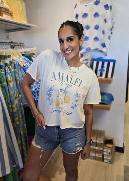 AMALFI COAST Vintage Crop Tee