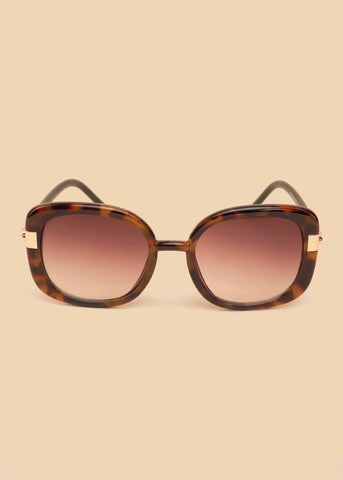 Paige Mahogany Tortoise Frame Sunglasses