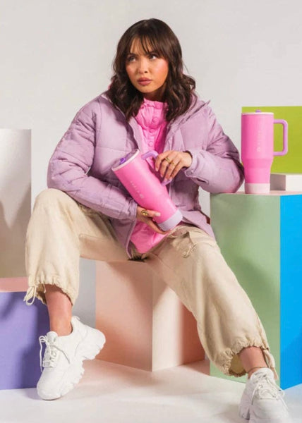 Pink Sugar HydroJug 40 oz Traveler Tumbler: Pink Sugar