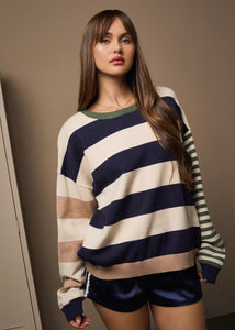 Just Like You Multi Striped Sweater
