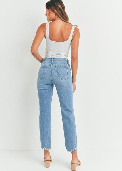 Becca Vintage Straight Cropped Denim