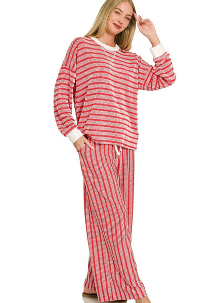 New Resolutions Red 2 Pc Pant Set