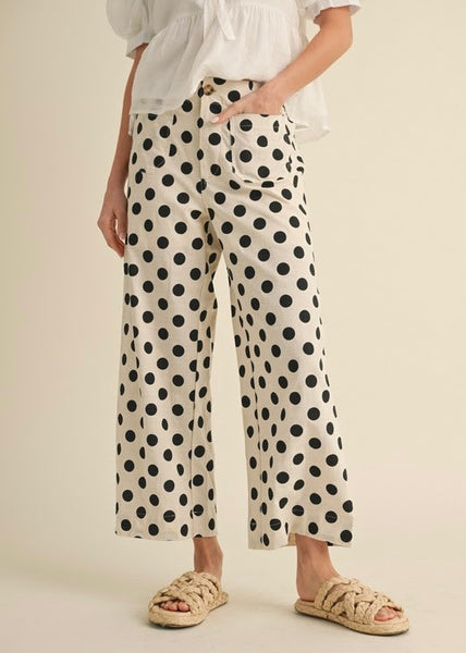Perfect In Polka Dots Wide Leg Pants