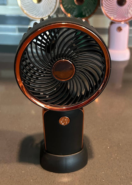 Rechargeable Handheld Fan: Black