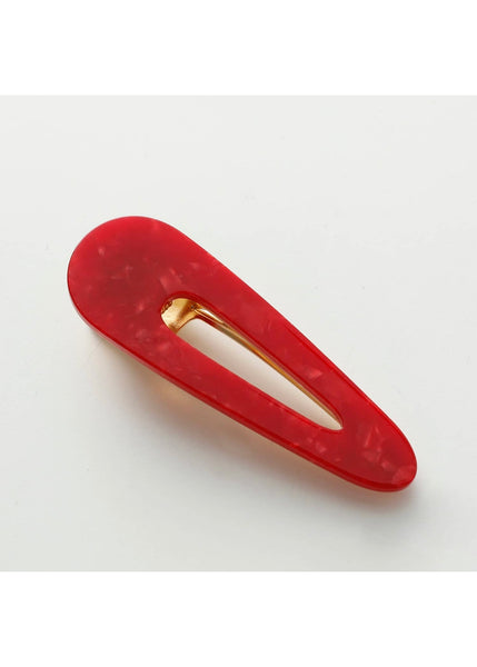 Gemma Barrette Hair Clip (Set of 2) Red