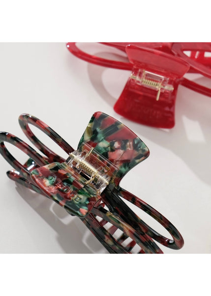 Remi Wide Bow Claw Clip - Multi