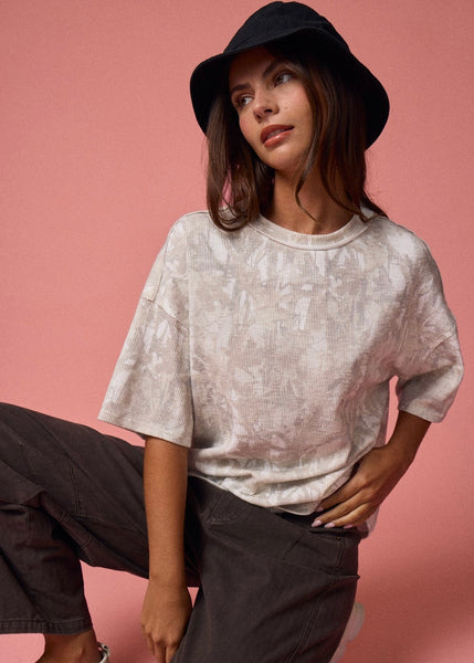 All I Can Think About Camo Ribbed Tee