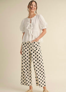 Perfect In Polka Dots Wide Leg Pants