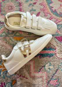 Vintage Havana: Coleen 3 White/Gold Sneaker